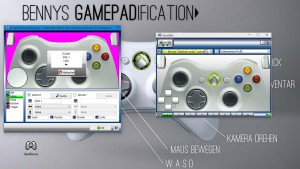 Bildschirmanweisungen helfen bei der Einrichtung aller Gamepad-Tasten, -Sticks und -Trigger.