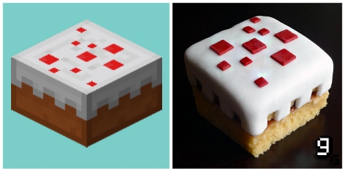 Minecraft Kuchen: Original und Fälschung