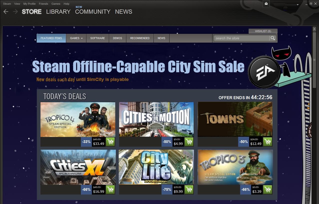 Steam City Sim Sale
