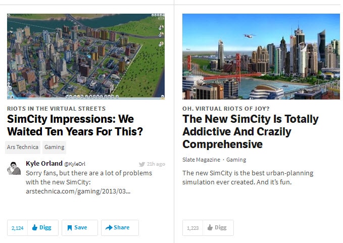 Opinons Vary - SimCity
