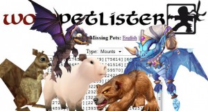 WoW Pet Lister Preview